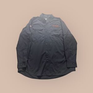 Harley Davidson Shirt Men’s Size Large Black Long Sleeve Embroidered Vented